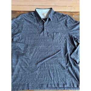 Faherty organic long sleeve polo men’s sz xxl blue striped